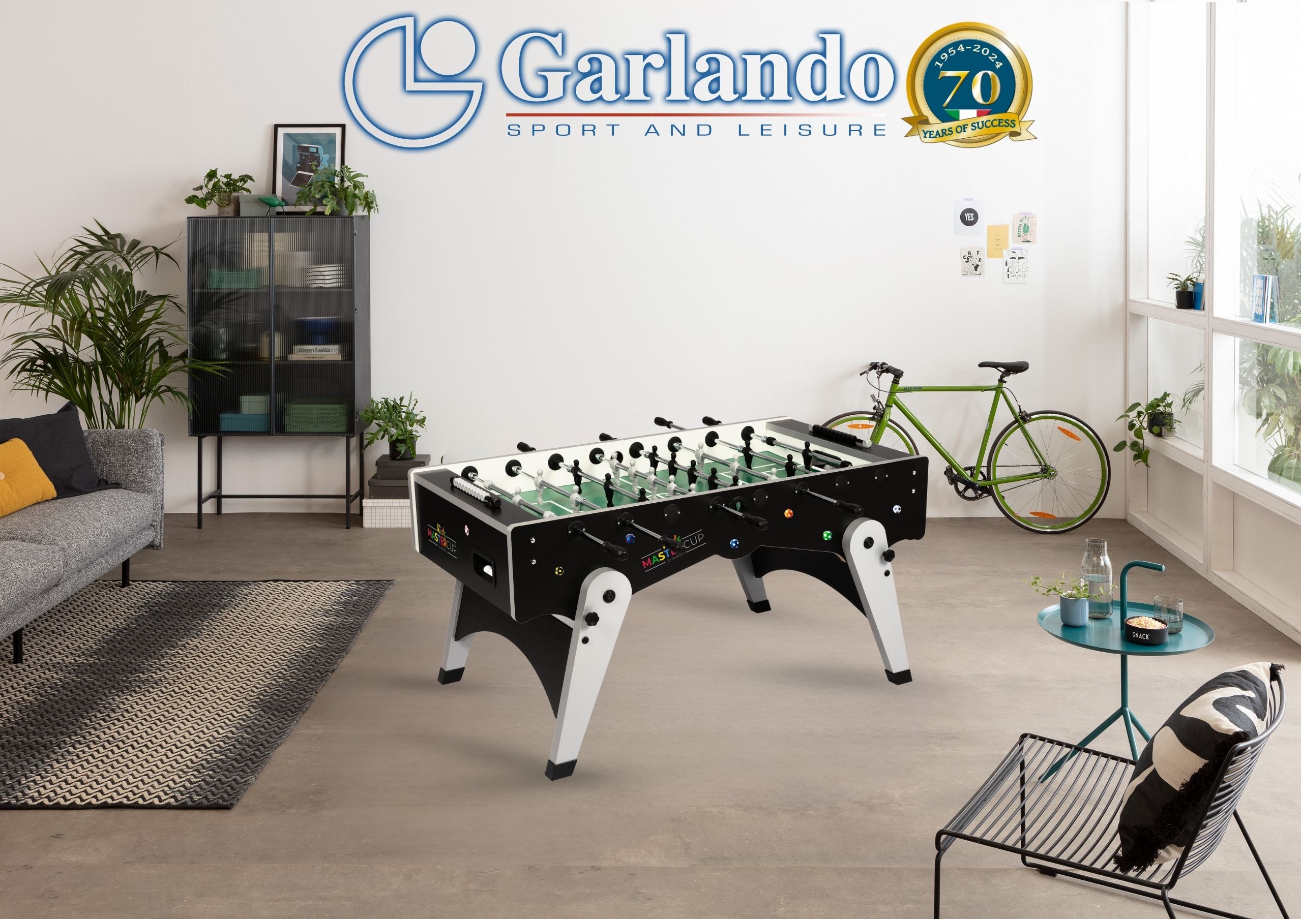 Tischkicker Garlando MasterCup KIDS SA Höhe 74 cm