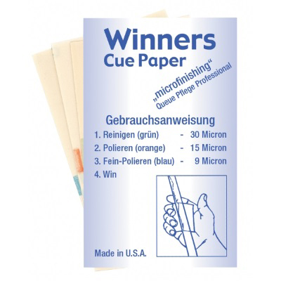 Winners Cue Paper, Micro-abrasive paper