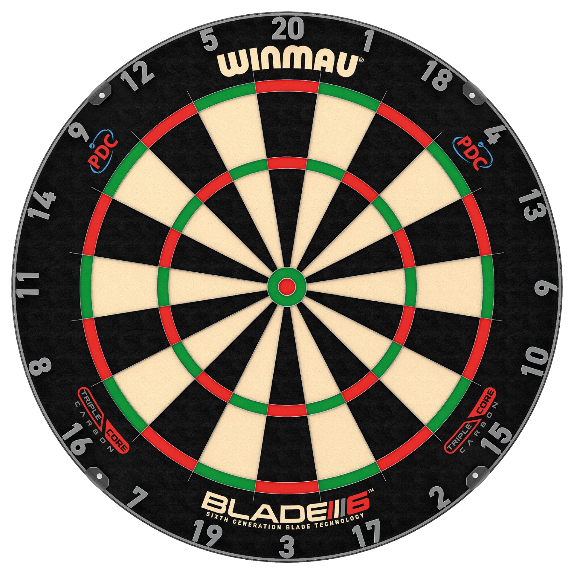 Dartboard Winmau Blade 6 Triple Core Carbon 3032