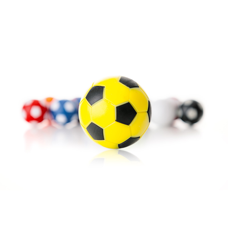 Kickerball gelb/schwarz 35 mm, 10 Stück Kickerball gelb/schwarz 35 mm, 10 Stück
