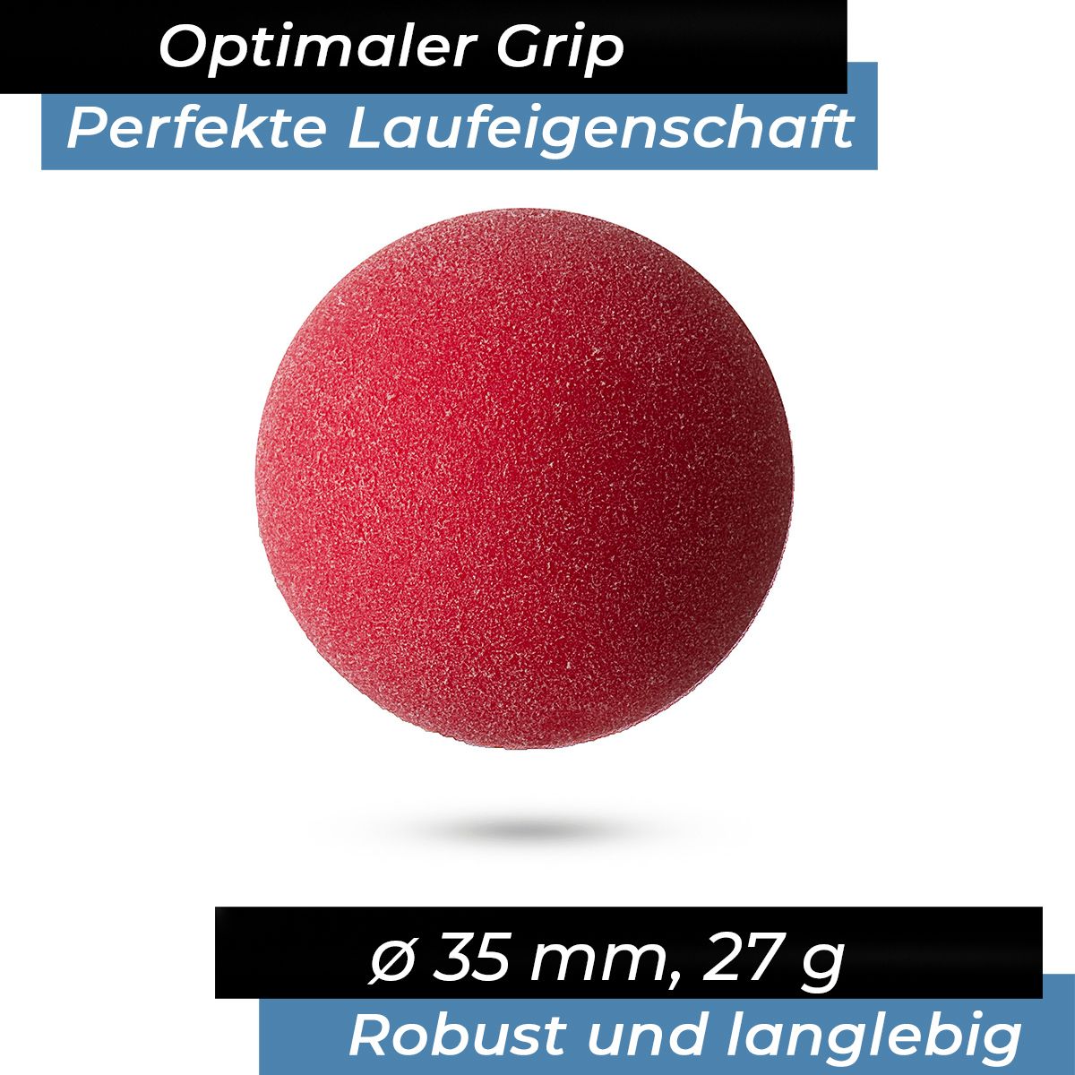 Kickerball Bomber rot 35 mm 3 Stück Kickerball Bomber rot 35 mm 3 Stück