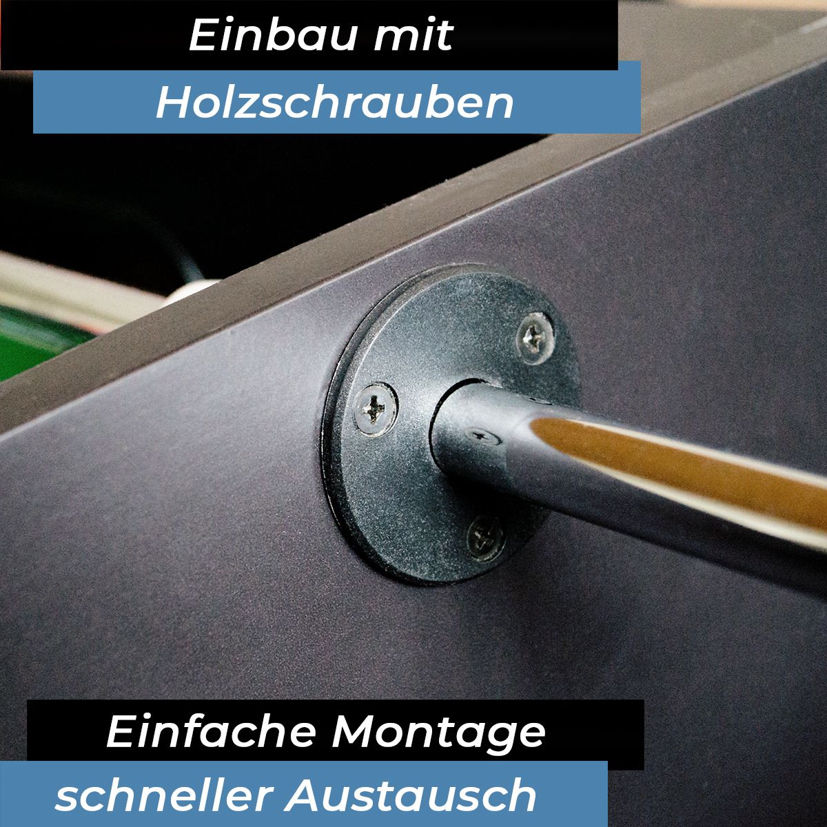 Flanschlager 3-Loch für 16 mm Stangen (2 Stück)