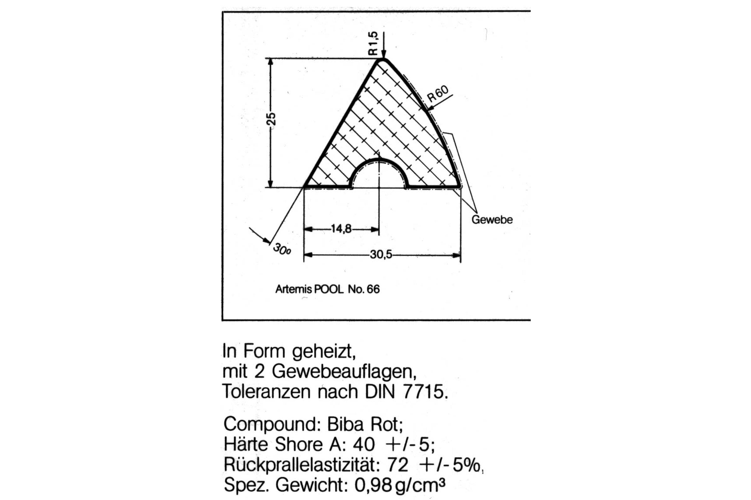 Bandengummis Artemis Turnier 9' (Satz)