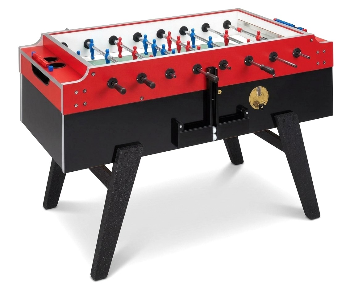 Tischkicker Garlando MasterCup Münz 1,- € Glasabdeckung