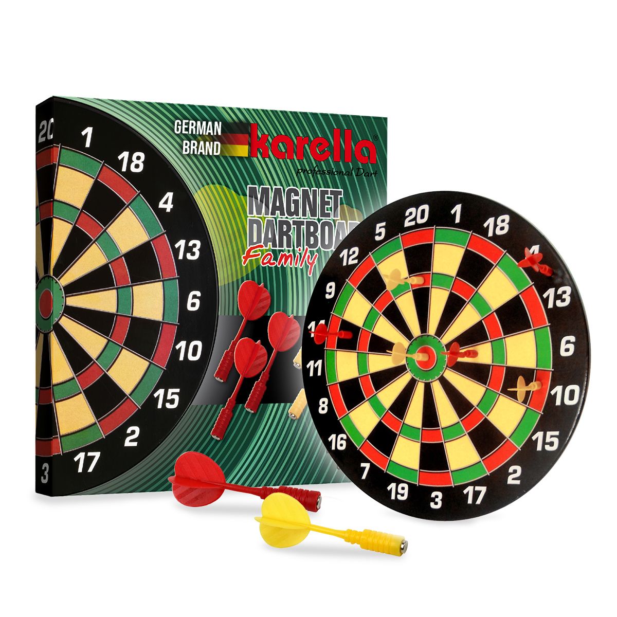 Dartboard Magnet Set Family inkl. 6 Pfeile Dartboard Magnet Set Family inkl. 6 Pfeile