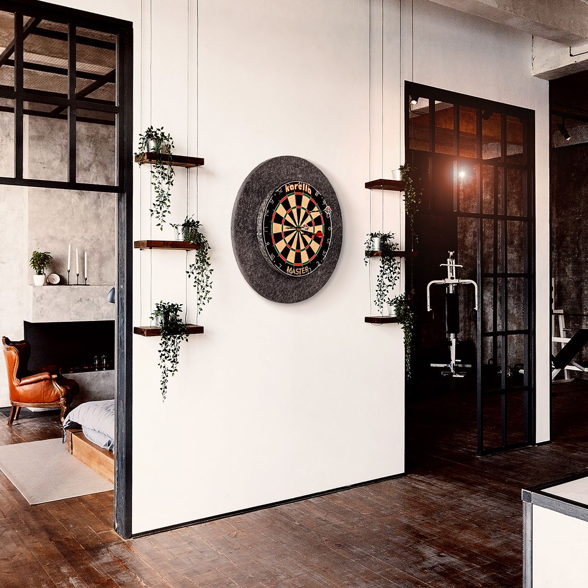 Soundproof back panel Karella with surround catch ring
