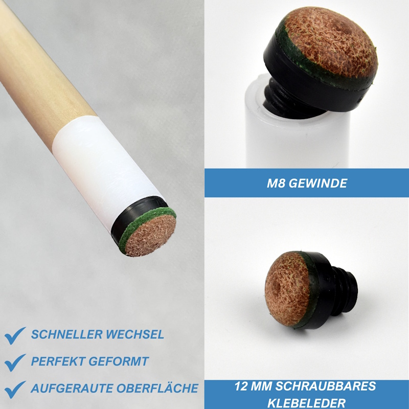 Hausqueue ECO 130', 12 mm Schraubleder, einteilig Hausqueue ECO 130', 12 mm Schraubleder, einteilig