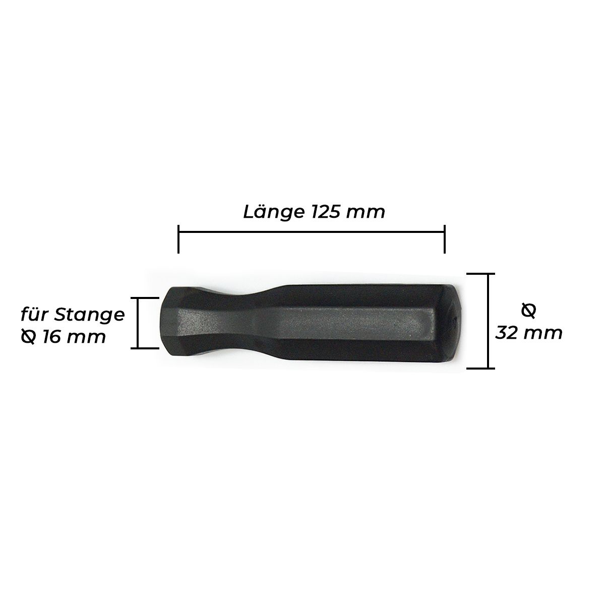 Kickergriff Universal lang für 16 mm Stangen