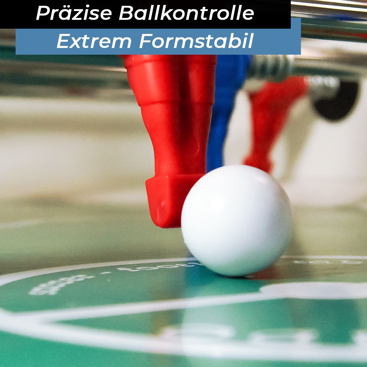 Kickerball Universal weiß, glatt und schnell 33 mm, 20 g, 5 Stück
