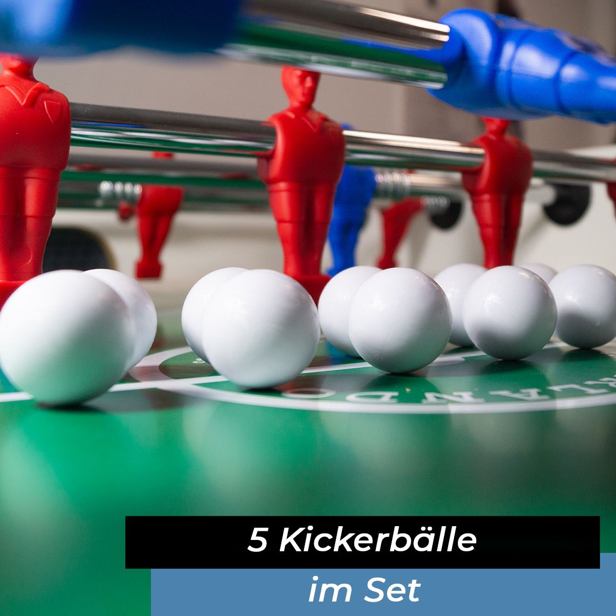Kickerball Universal weiß, glatt und schnell 33 mm, 20 g, 5 Stück