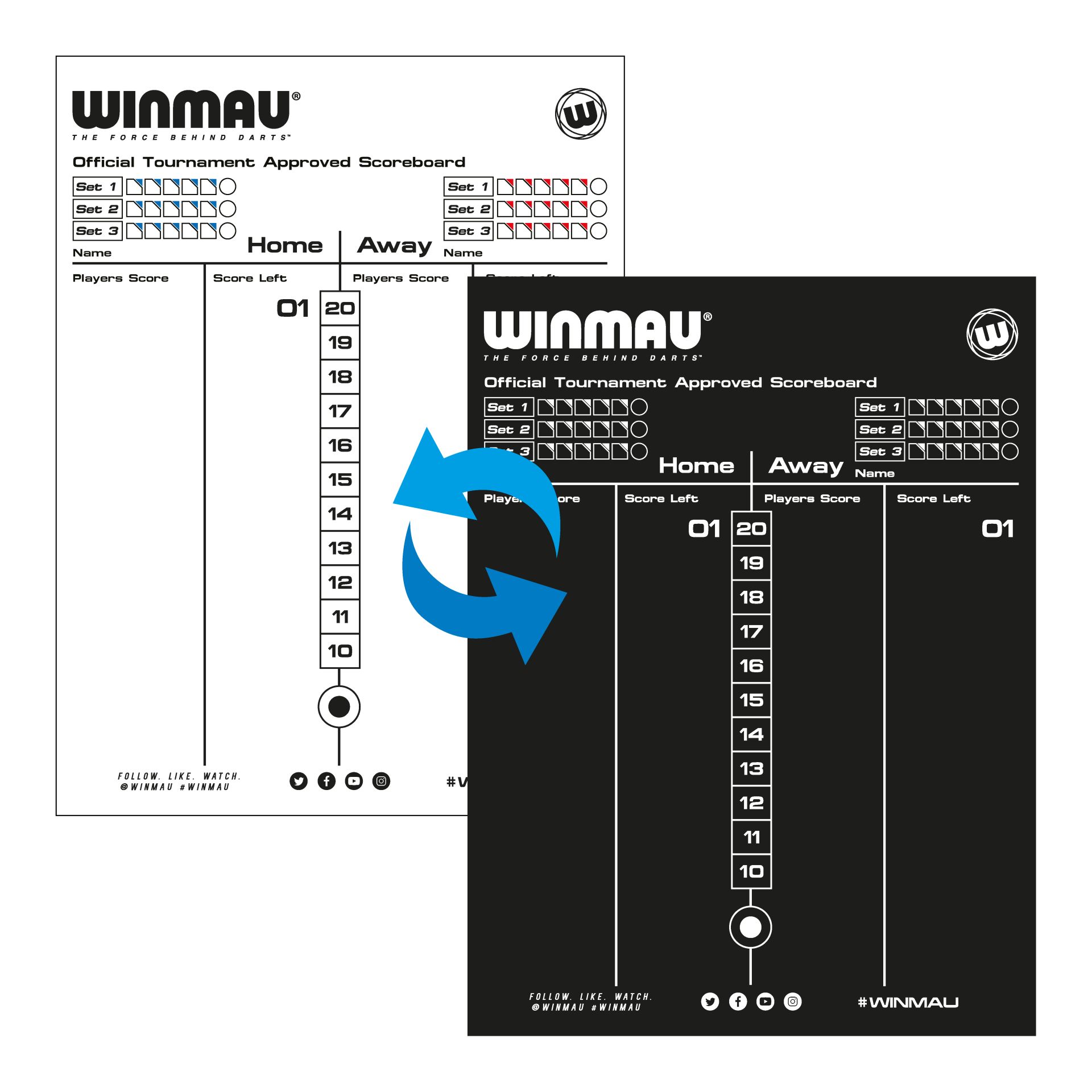 Scoreboard incl. pen Scoreboard incl. pen
