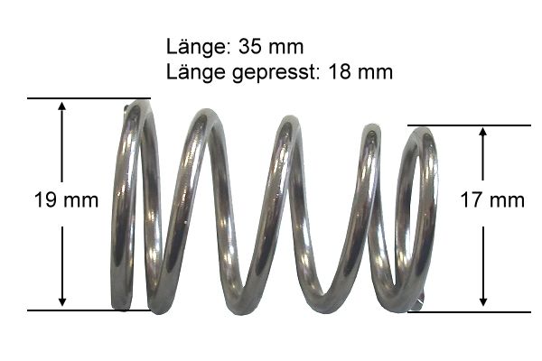 Metallfeder Kickerstange für 16' Metallfeder Kickerstange für 16'