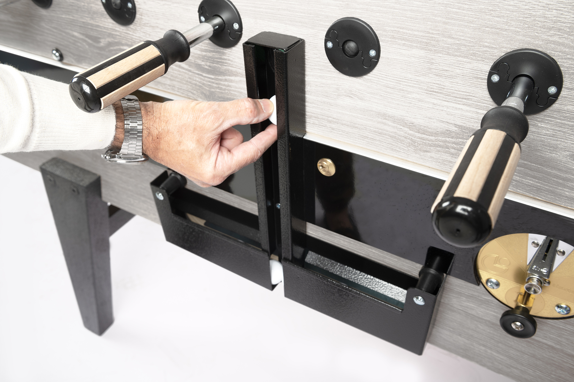 Tischkicker Garlando Coperto Münz 1,- €