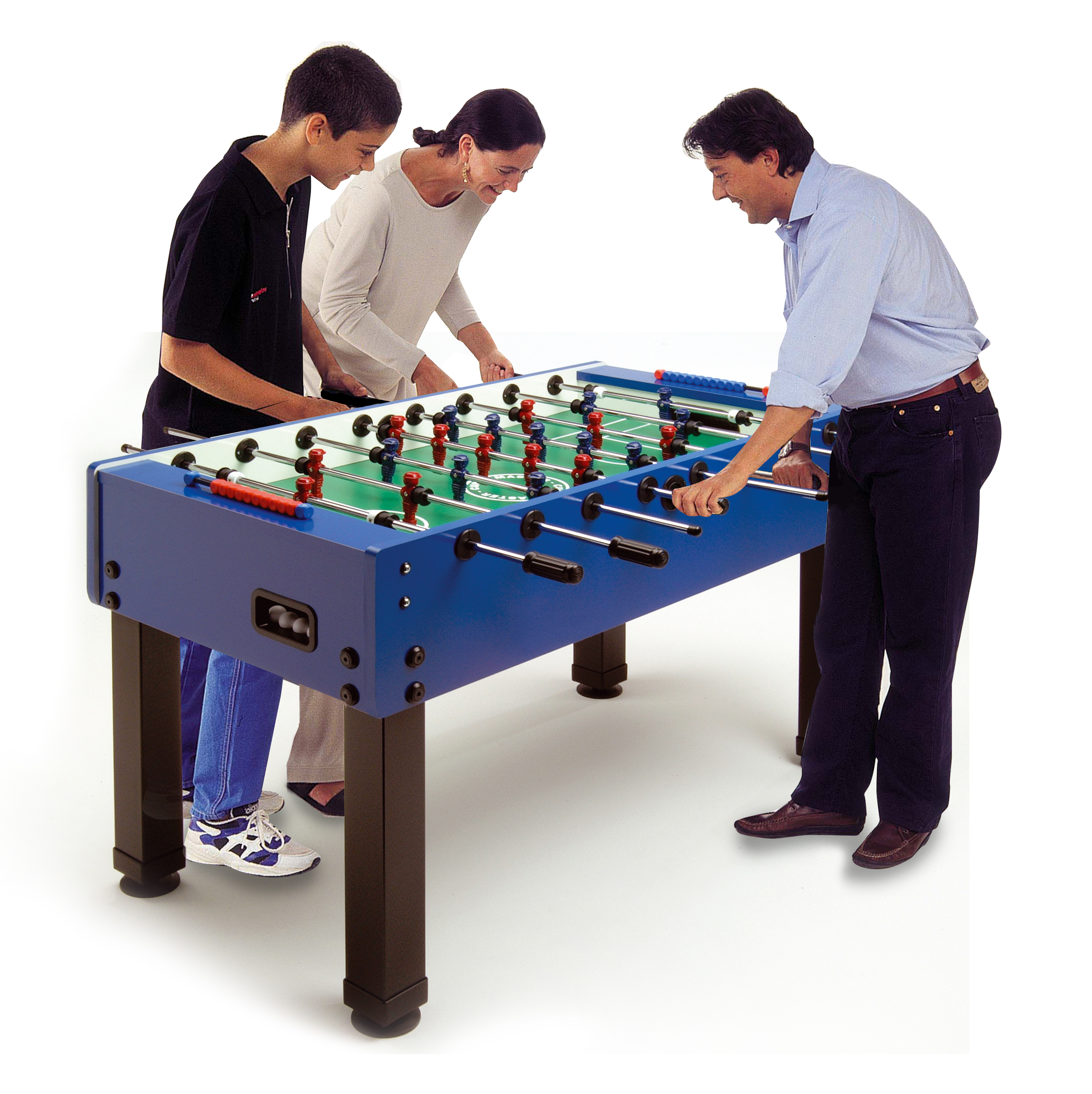Kicker Master Cup blau (3).jpg Kicker Table Garlando MasterCup blue solid steel bars