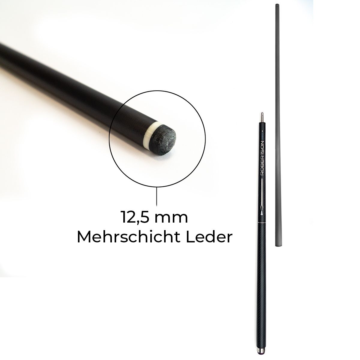 Pool Cue Robertson Carbon Black Diamond