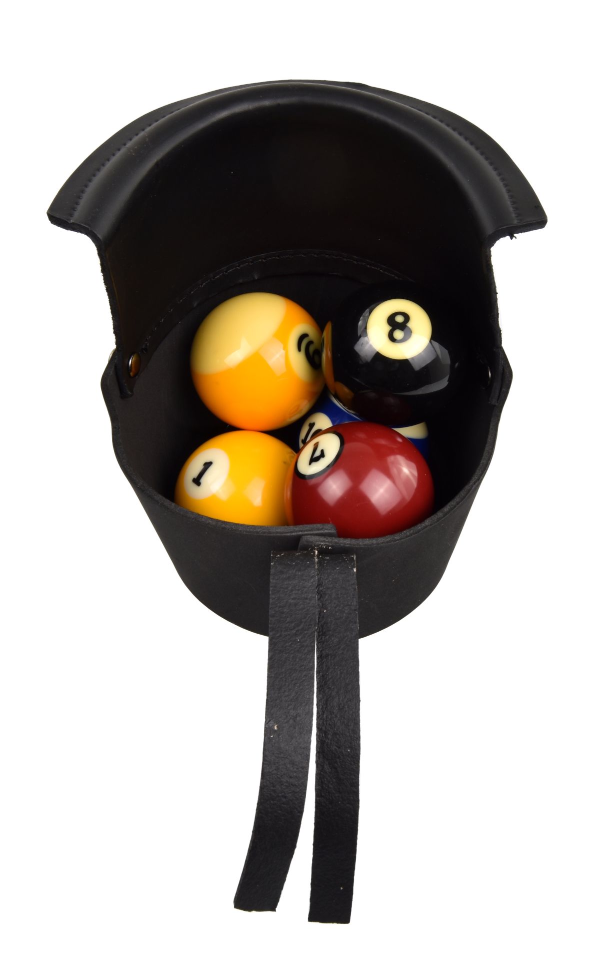 Einfalltaschen Leder schwarz oder dunkelbraun, 17 cm 
