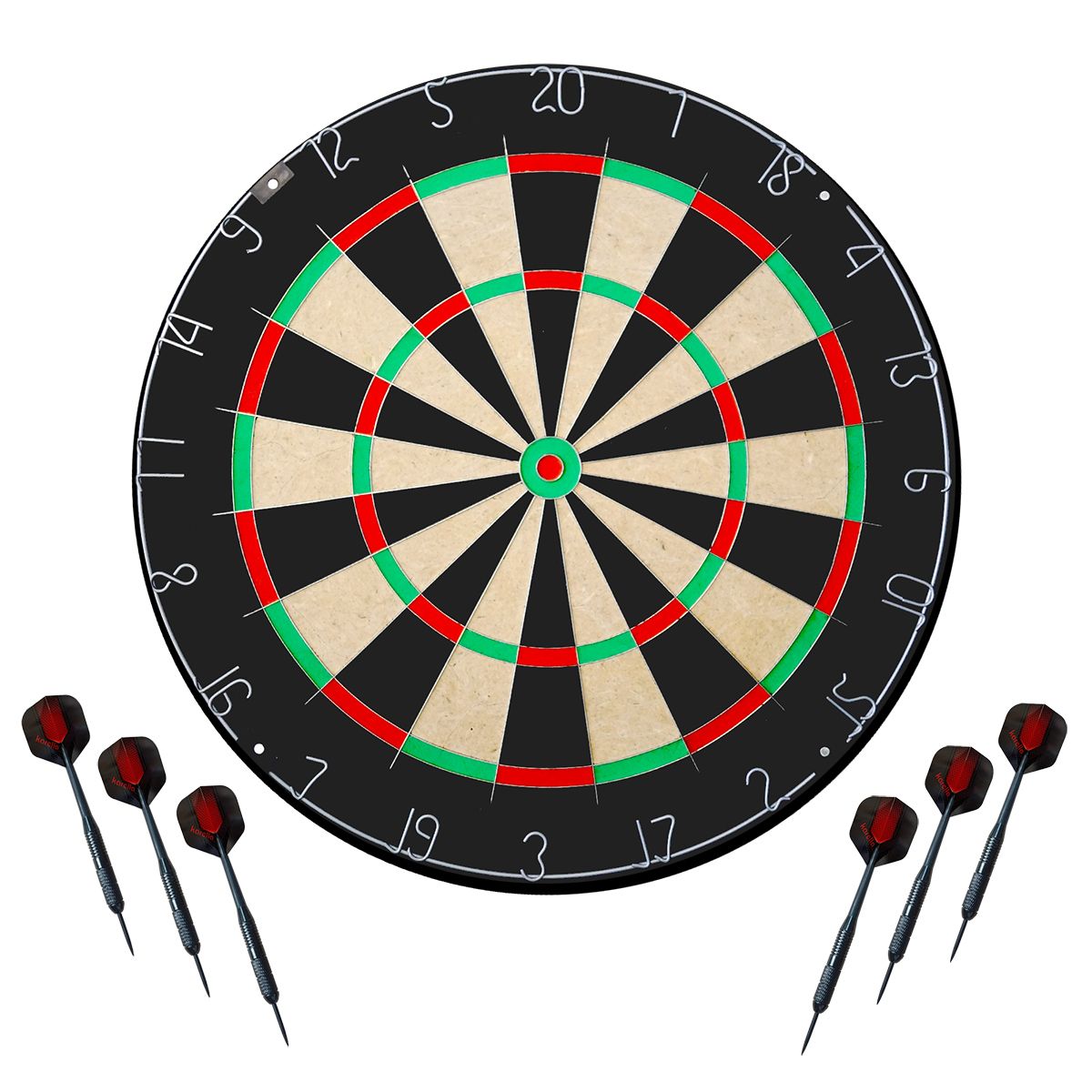 Dartboard Karella BullOut inkl. 2 Satz Karella Darts Dartboard Karella BullOut inkl. 2 Satz Karella Darts