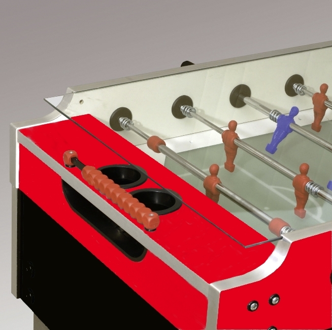 Tischkicker Garlando MasterCup Münz 1,- € Glasabdeckung