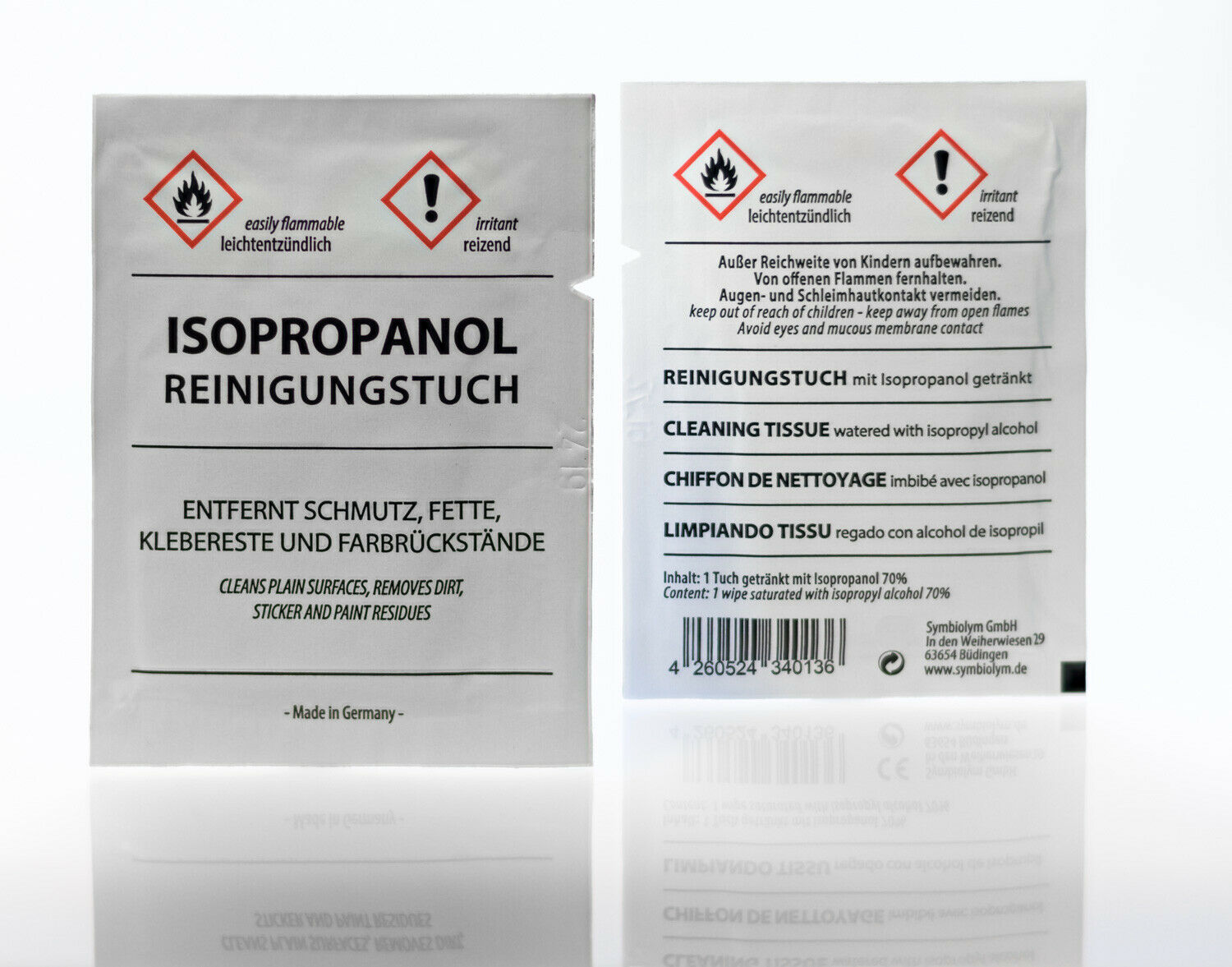 Reiningstuch Isopropanol Reiningstuch Isopropanol