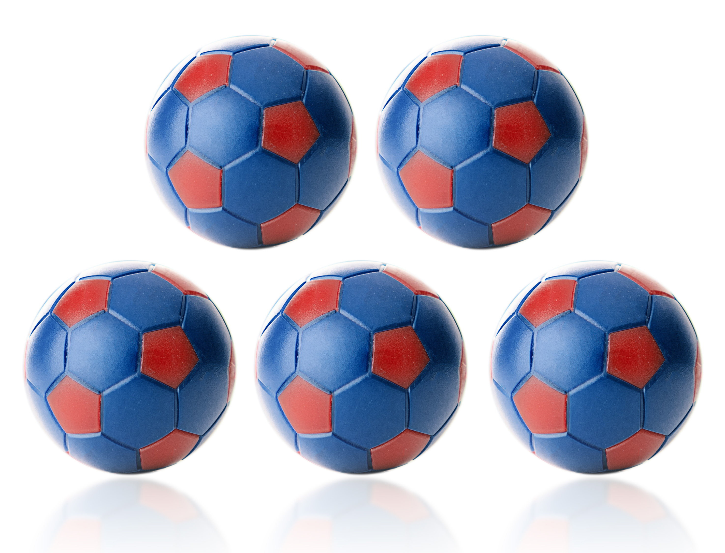 Kickerball blau/rot 35 mm, 5 Stück Kickerball blau/rot 35 mm, 5 Stück