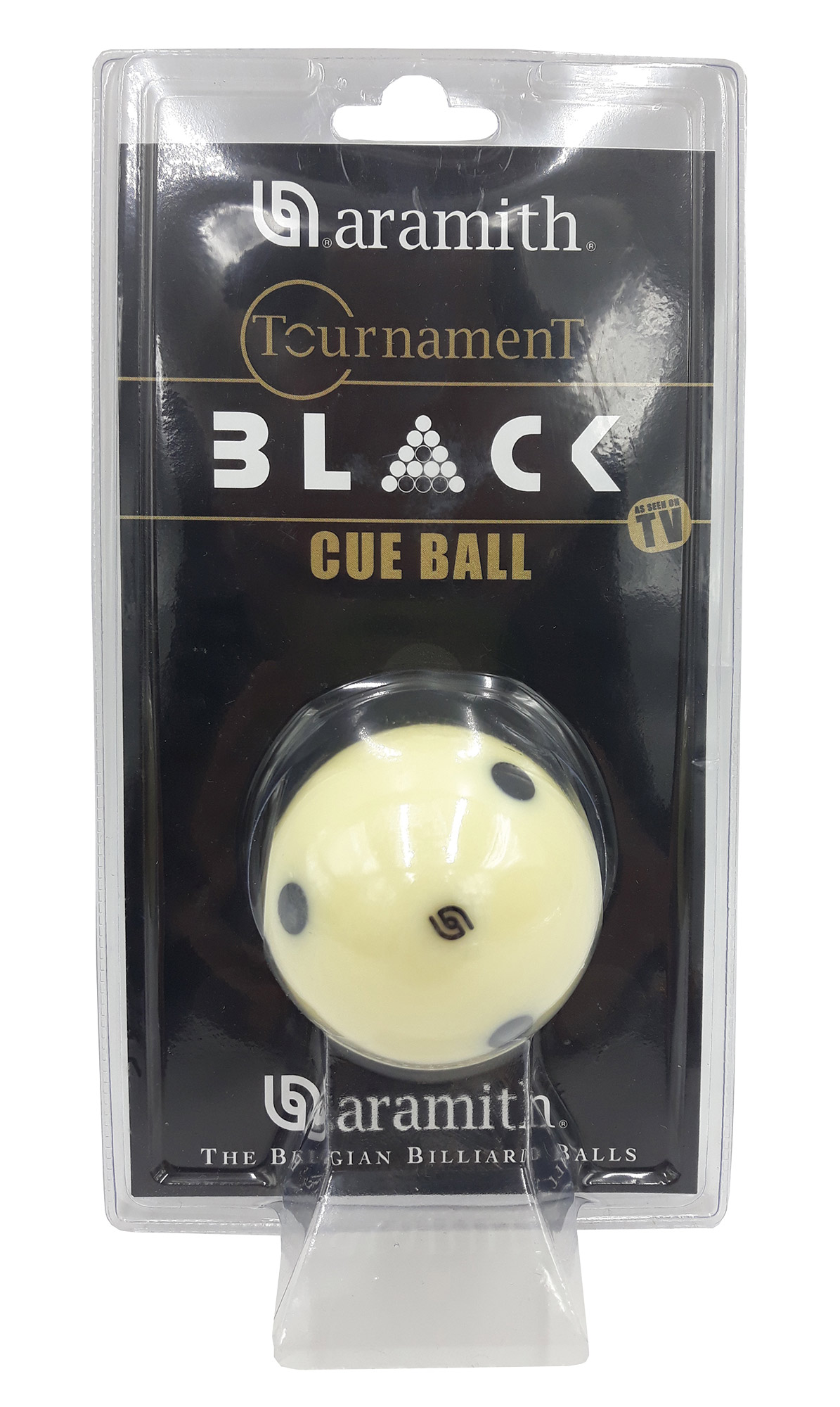 Spielball weiss Duramith Black Dots 57.2 mm Spielball weiss Duramith Black Dots 57.2 mm