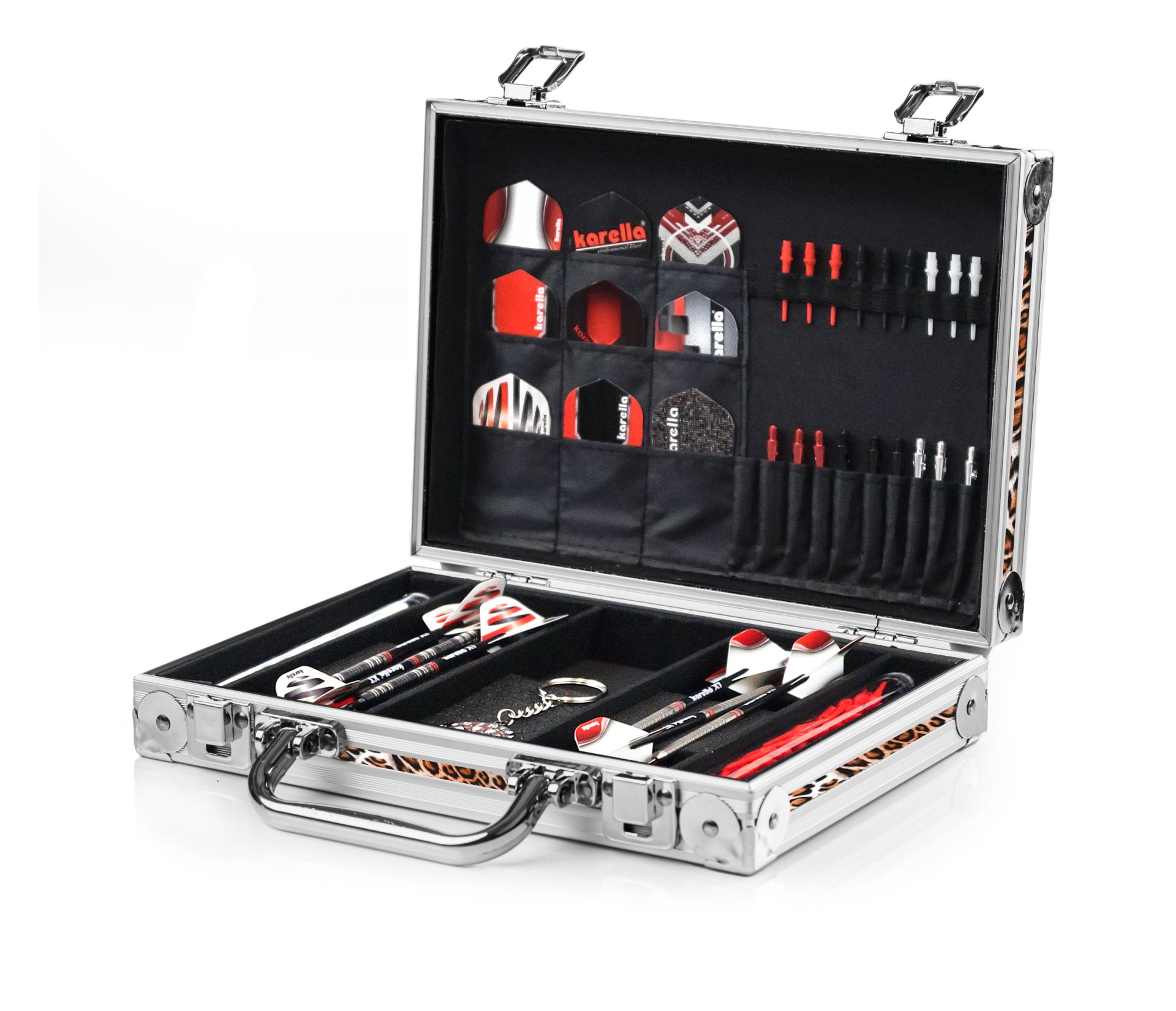 Alu-PAK luxury dart case Alu-Leopard