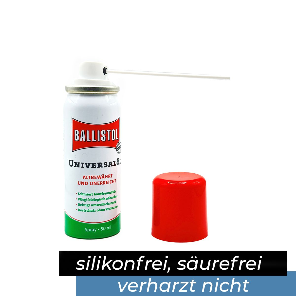 Ballistol Gleitspray für alle Kickerstangen inkl. Mikrofasertuch