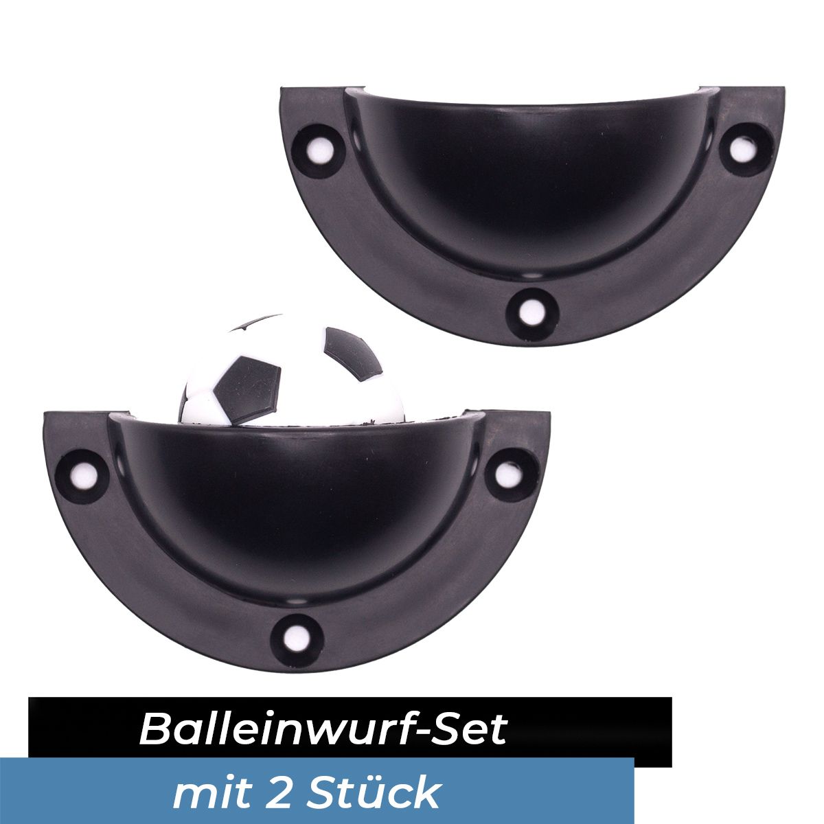 Balleinwurfschale für Kickertisch, 2 St.