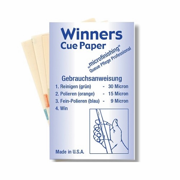 Winners Cue Paper, Micro-Schleifpapier