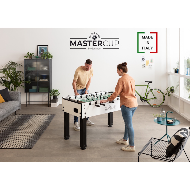Tischkicker Garlando MasterCup black & white 
